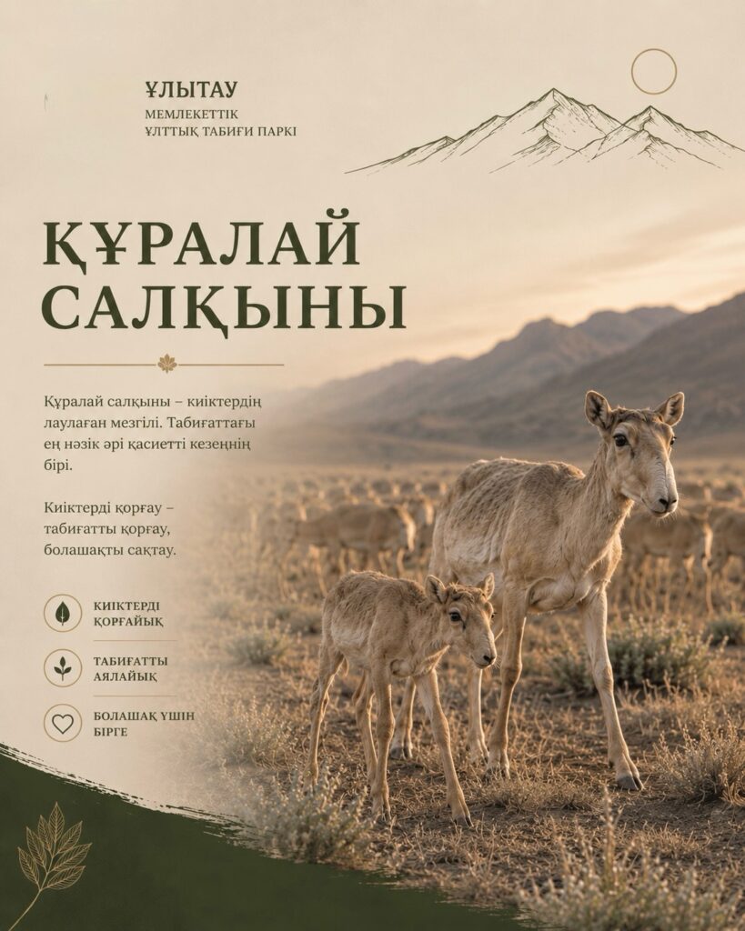 🌿 Құралай салқыны 16.05 күні Ұлытау МҰТП қызметкерлері барлау жұмыстары…