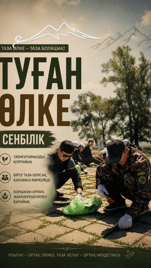 🌿 «Әулиетау» туристік маршрутында сенбілік өтті ⛰️ Ұлытау мемлекеттік ұлттық&hellip;